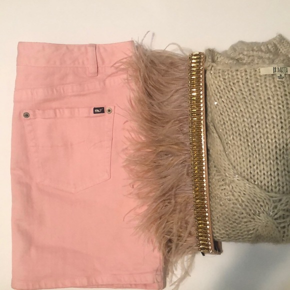 Vineyard Vines Baby Pink Jean Mini Skirt Size 10 - Picture 8 of 9
